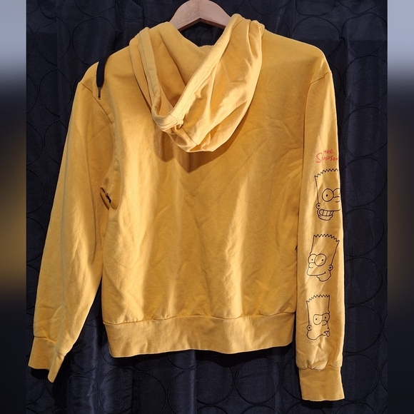 Yellow Hoodie with Cartoon Graphic - Picture 2 of 6